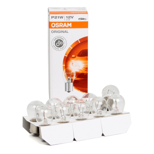 Set 10 Buc Bec Osram P21W 12V 21W BA15s Original 7506